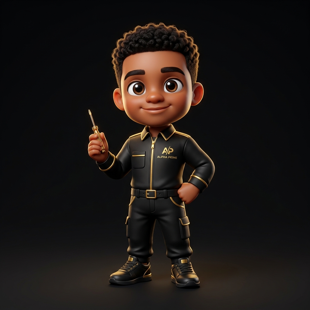 Alpha — mascote técnico